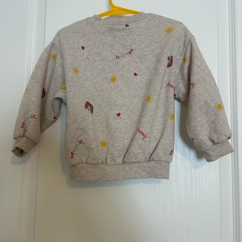 Old Navy Gray Toddler Girl Sweater - Picture 2 of 2